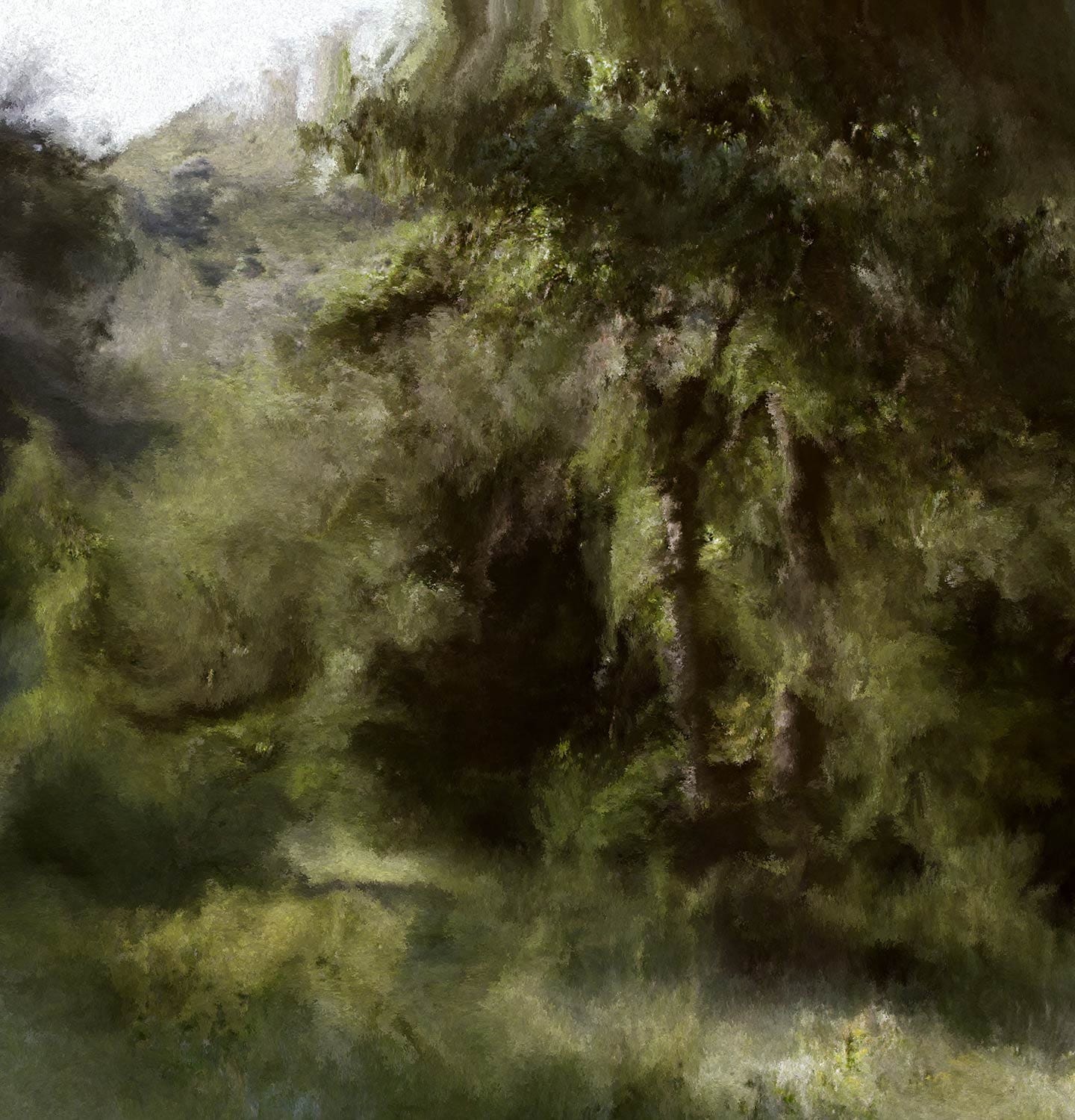Davide Quayola artwork depicting a forest