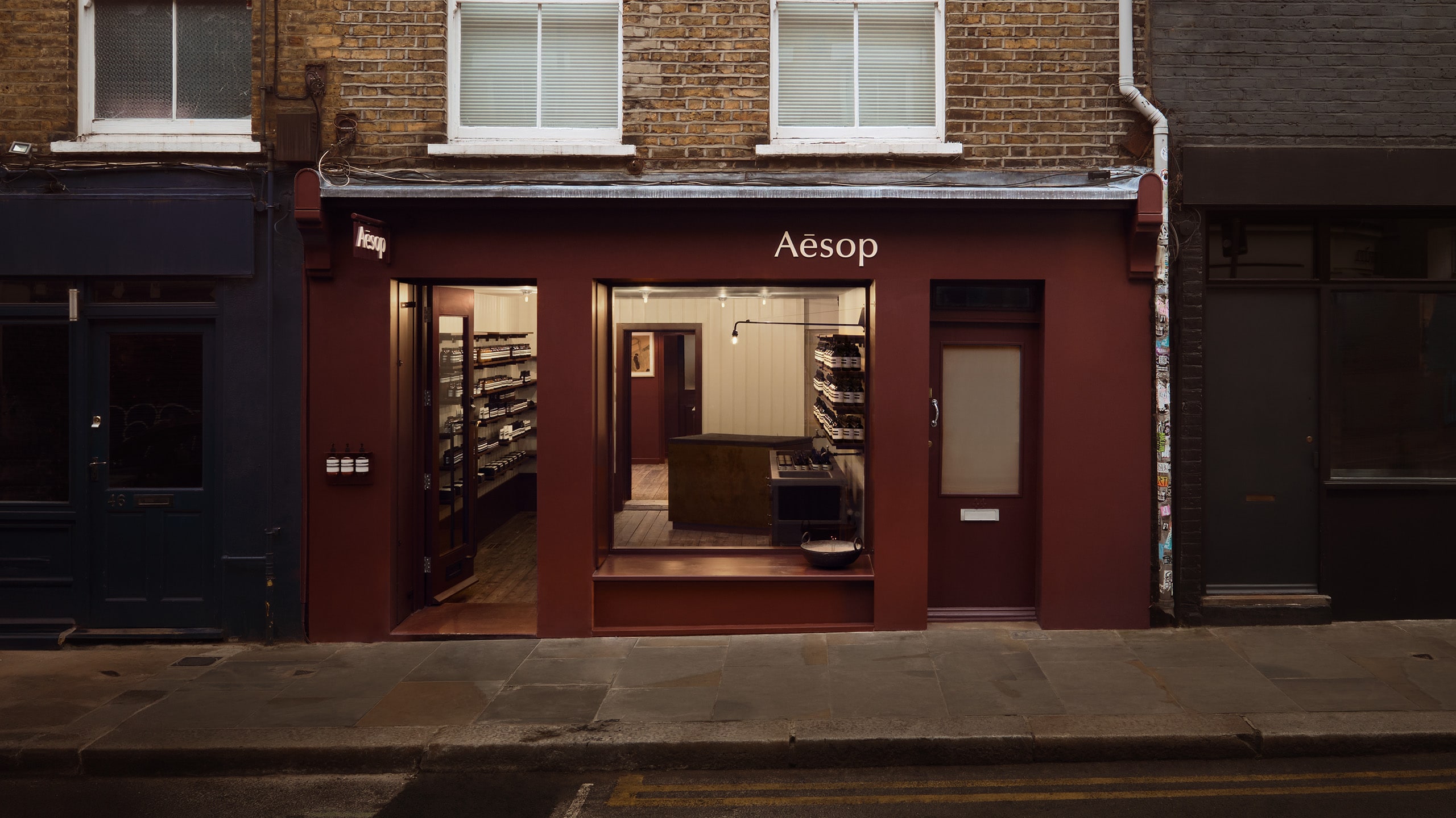 Aesop Shoreditch II store facade.