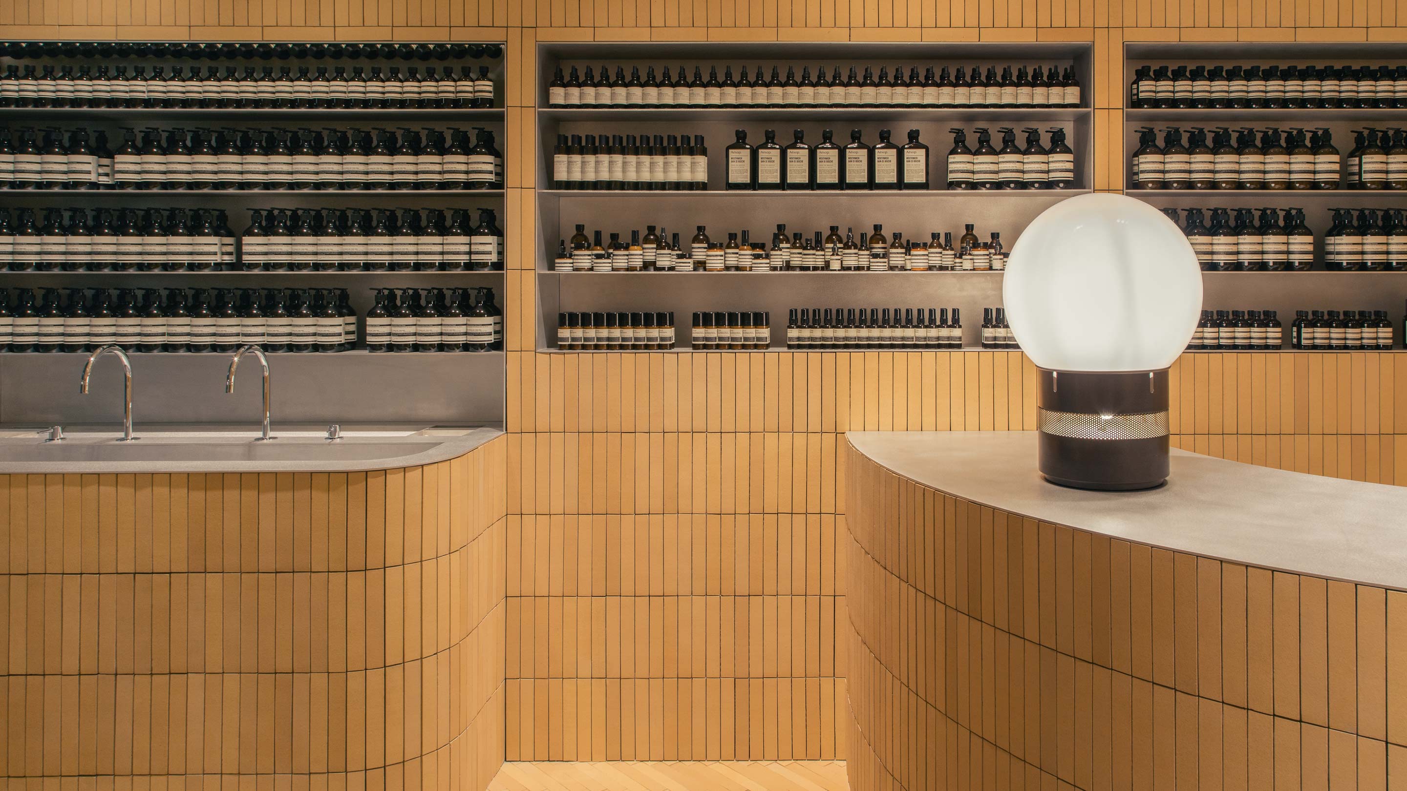 Aesop Rue de Namur store interior.