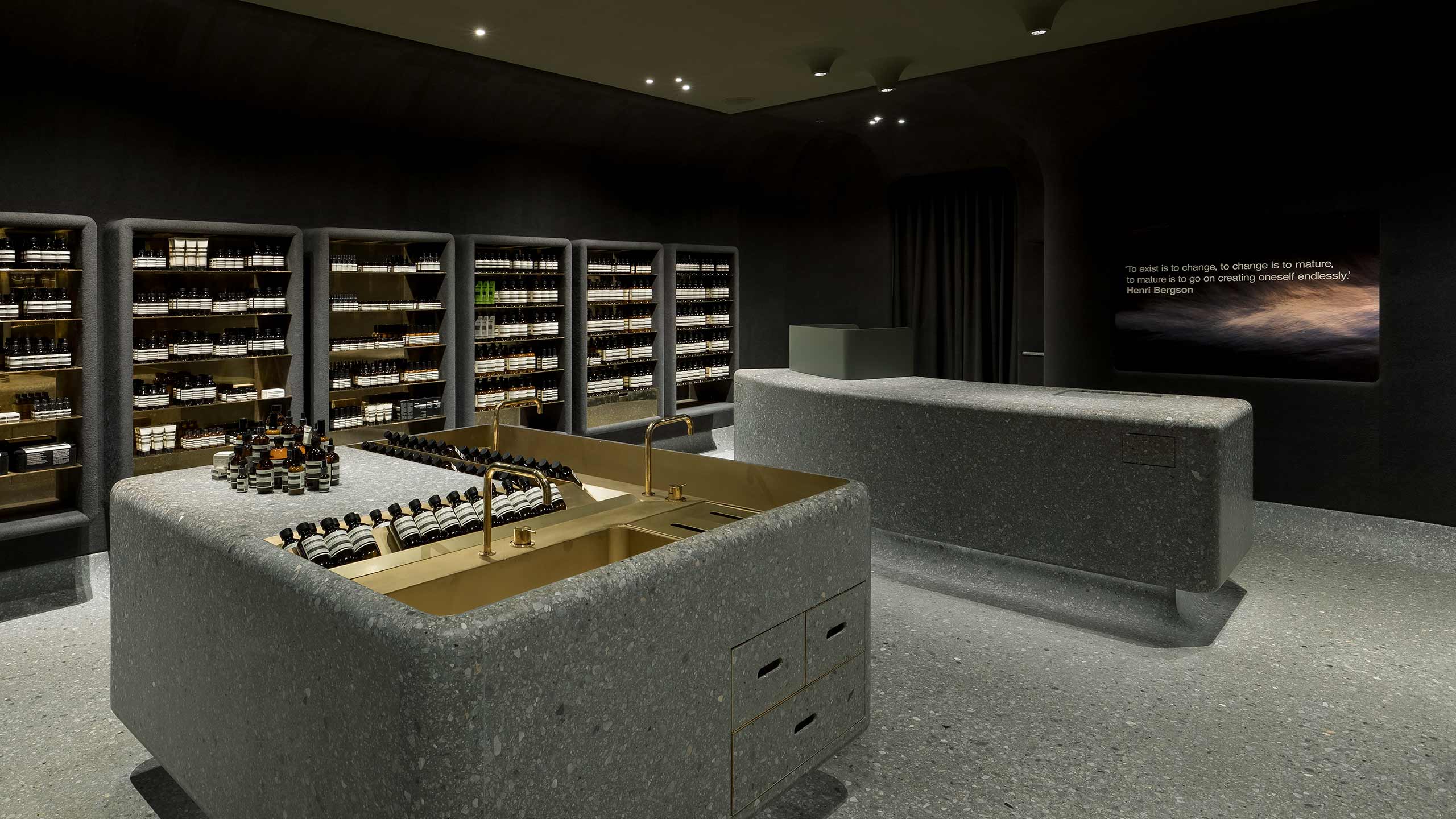 Mitsukoshi Taichung store interior with sink