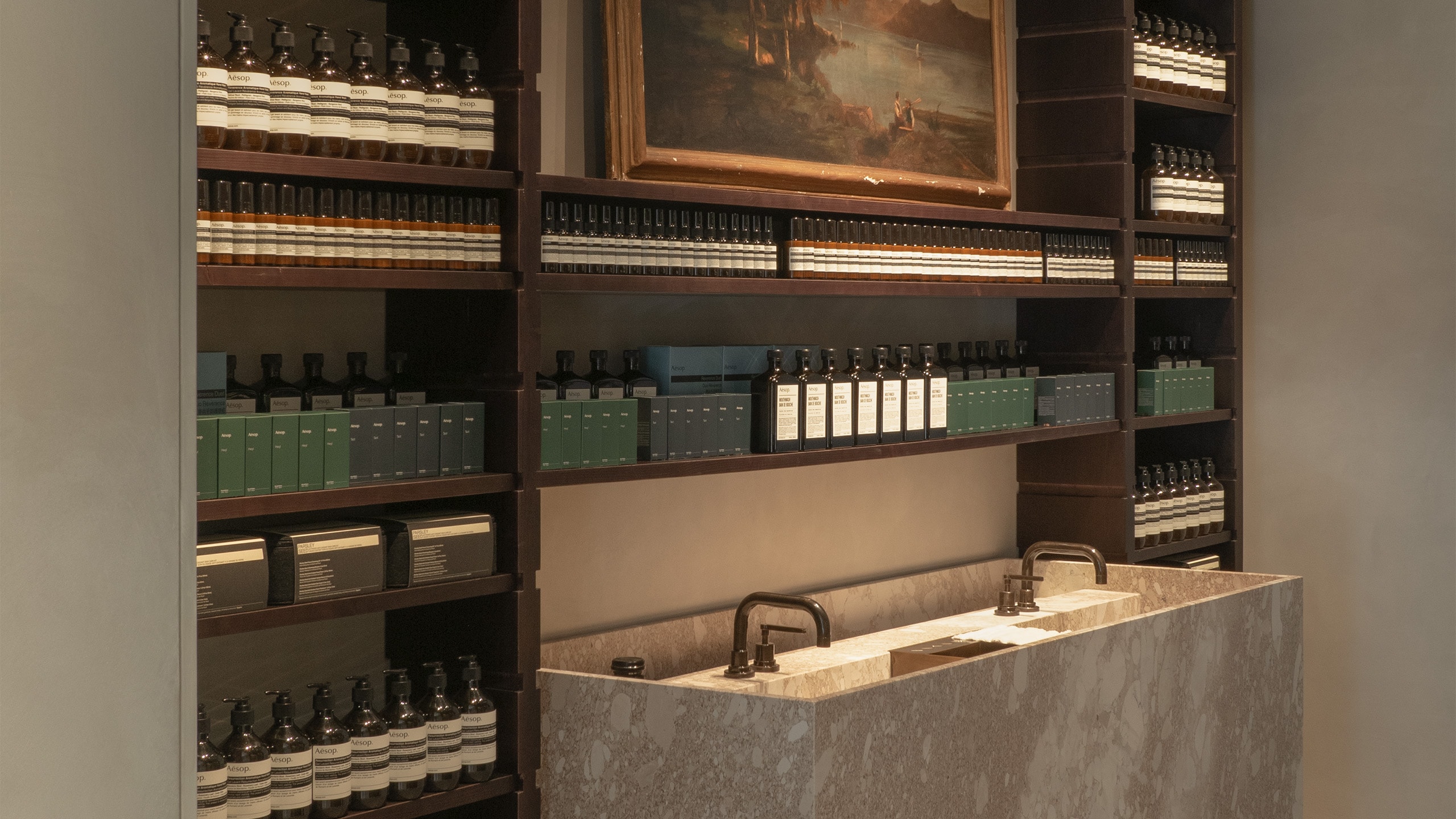 Aesop Firenze store interior basin 