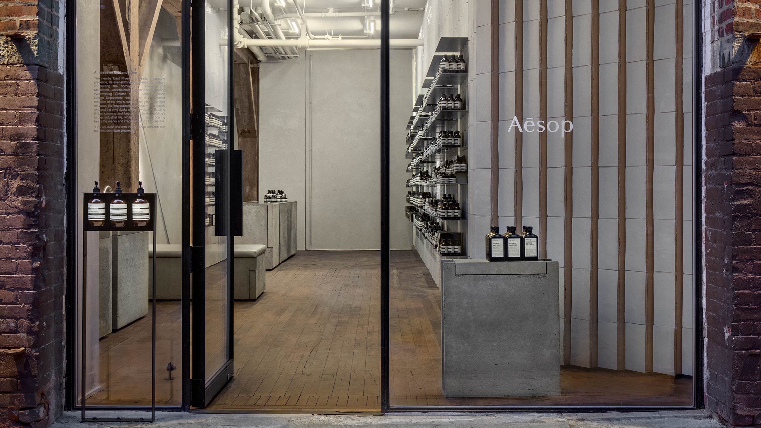 Aesop Williamsburg Store Facade